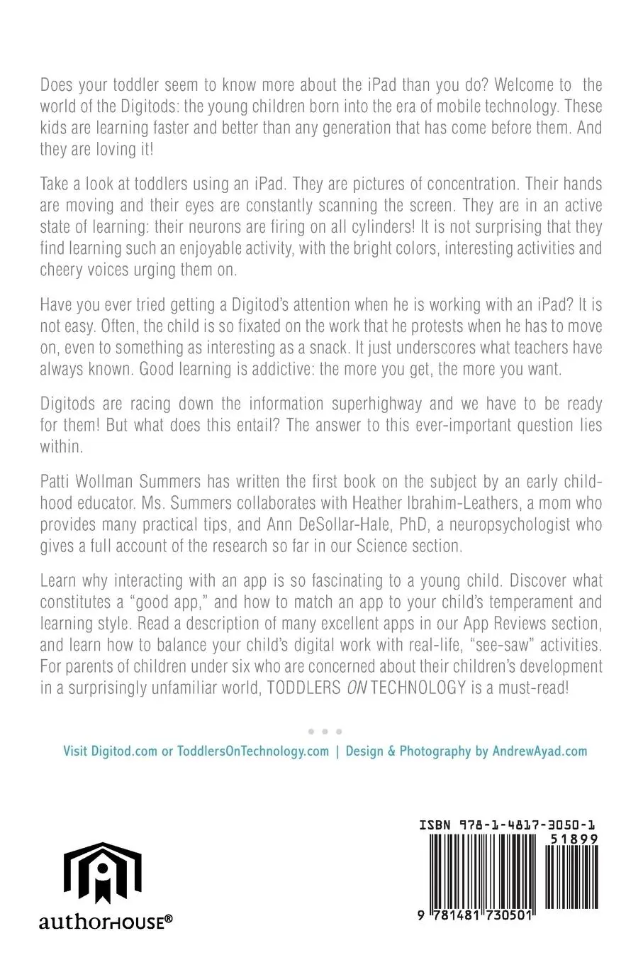 Rückseite: 9781481730501 | Toddlers on Technology | A Parents' Guide | Heather Leathers (u. a.)