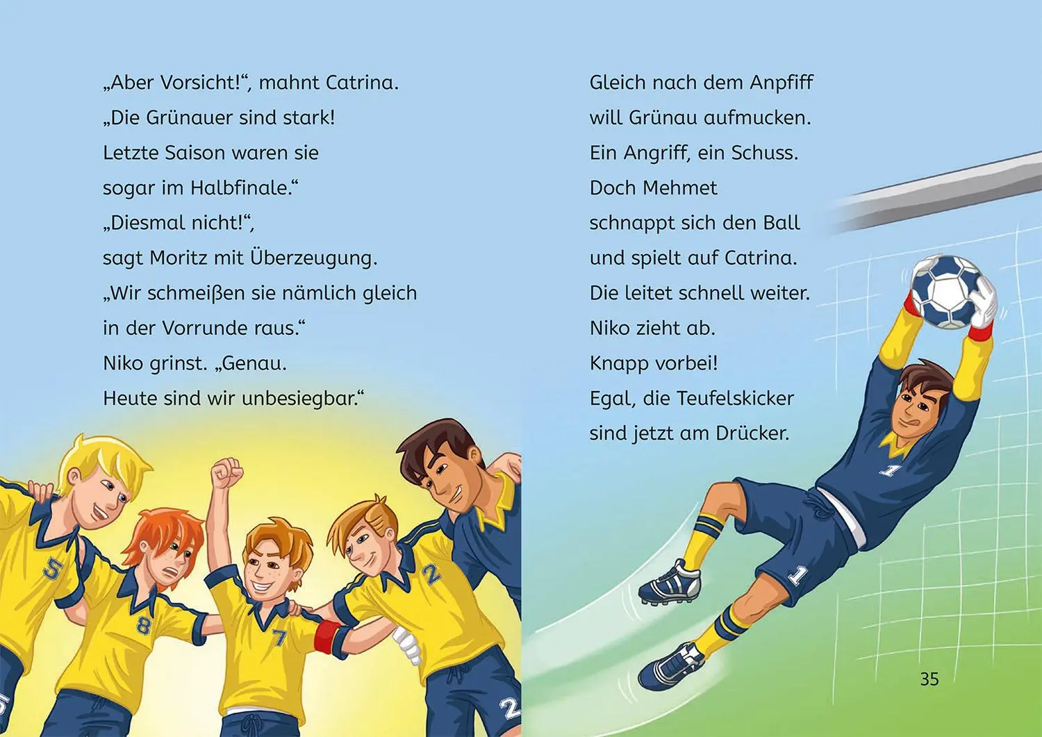 Bild: 9783440180501 | Teufelskicker, Bücherhelden 1. Klasse, Alle für einen | Nahrgang
