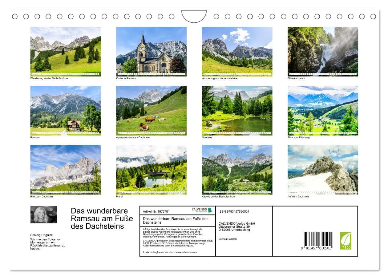 Bild: 9783457630501 | Das wunderbare Ramsau am Fuße des Dachsteins (Wandkalender 2026 DIN...