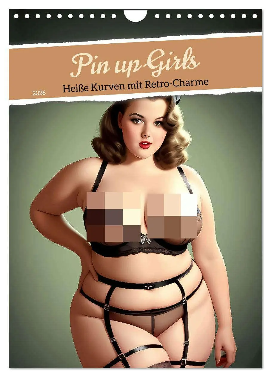 Cover: 9783516270501 | Pin up Girls Heiße Kurven mit Retro Charme (Wandkalender 2026 DIN...