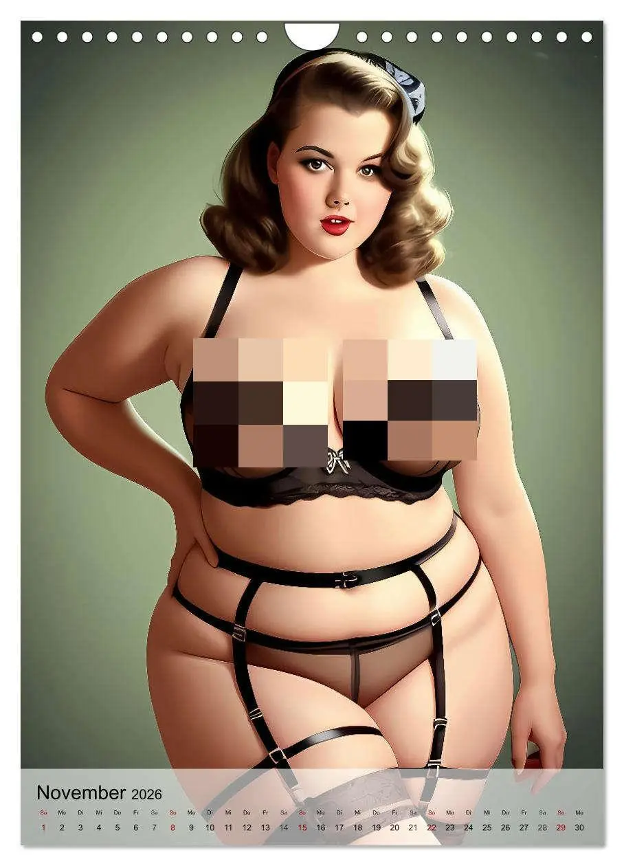 Bild: 9783516270501 | Pin up Girls Heiße Kurven mit Retro Charme (Wandkalender 2026 DIN...