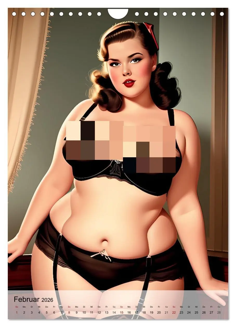 Bild: 9783516270501 | Pin up Girls Heiße Kurven mit Retro Charme (Wandkalender 2026 DIN...