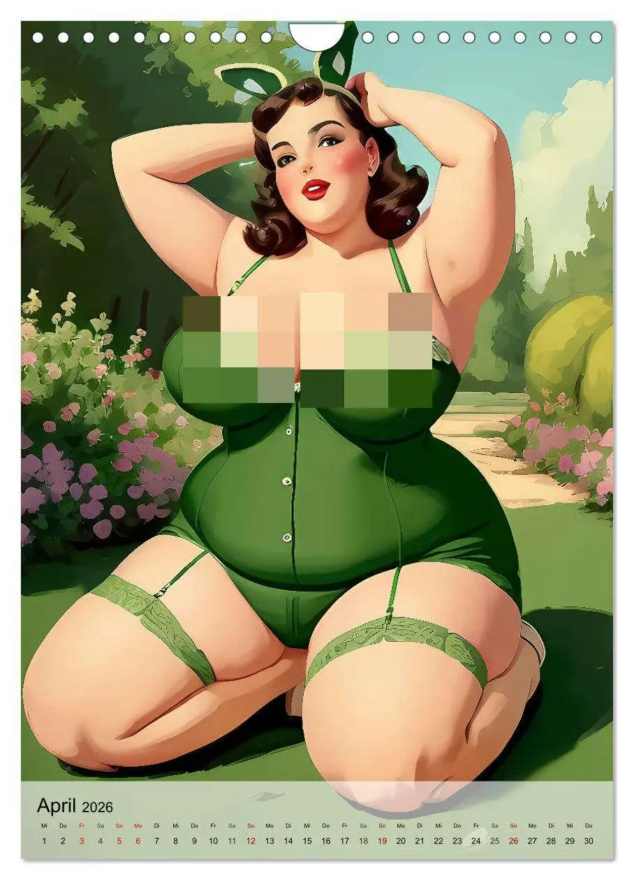 Bild: 9783516270501 | Pin up Girls Heiße Kurven mit Retro Charme (Wandkalender 2026 DIN...
