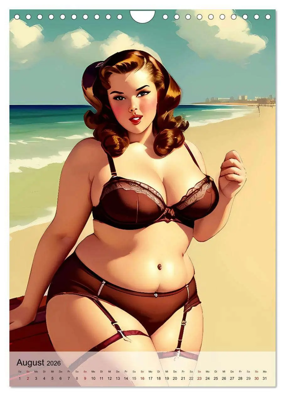 Bild: 9783516270501 | Pin up Girls Heiße Kurven mit Retro Charme (Wandkalender 2026 DIN...