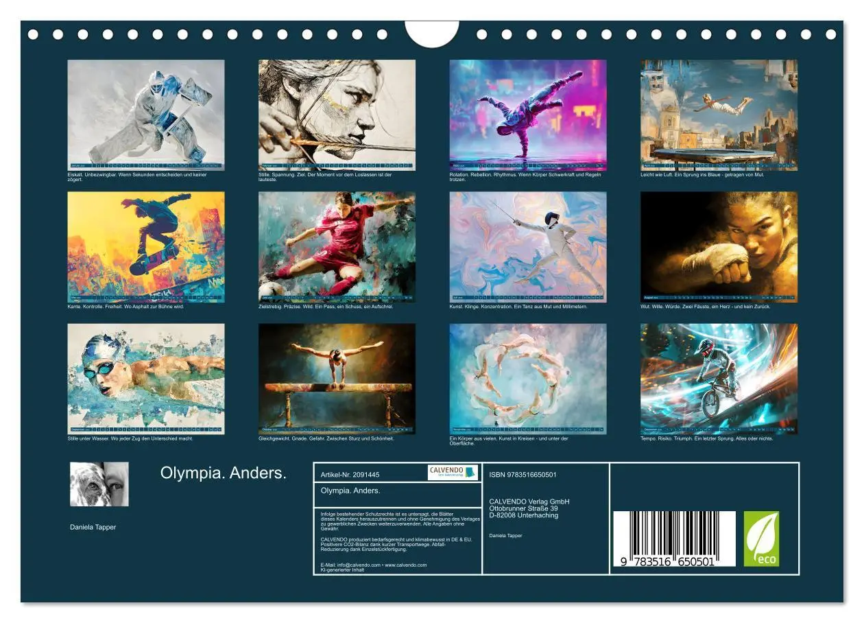 Bild: 9783516650501 | Olympia. Anders. (Wandkalender 2026 DIN A4 quer), CALVENDO...