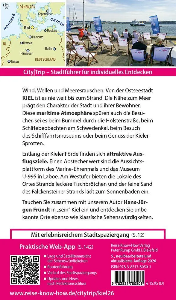 Bild: 9783831780501 | Reise Know-How CityTrip Kiel mit Kieler Förde | Hans-Jürgen Fründt