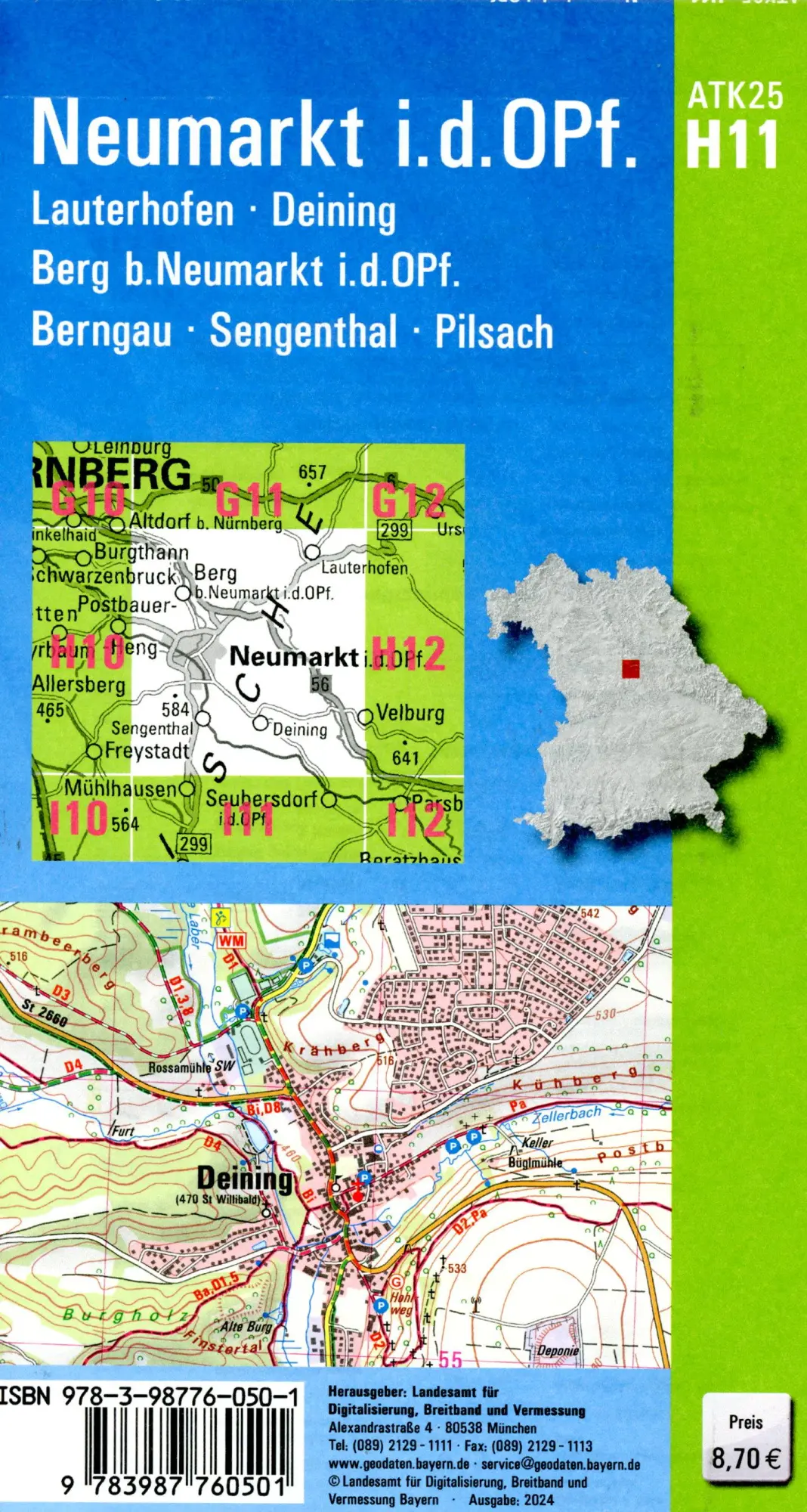 Bild: 9783987760501 | ATK25-H11 Neumarkt i.d.OPf. (Amtliche Topographische Karte 1:25000)