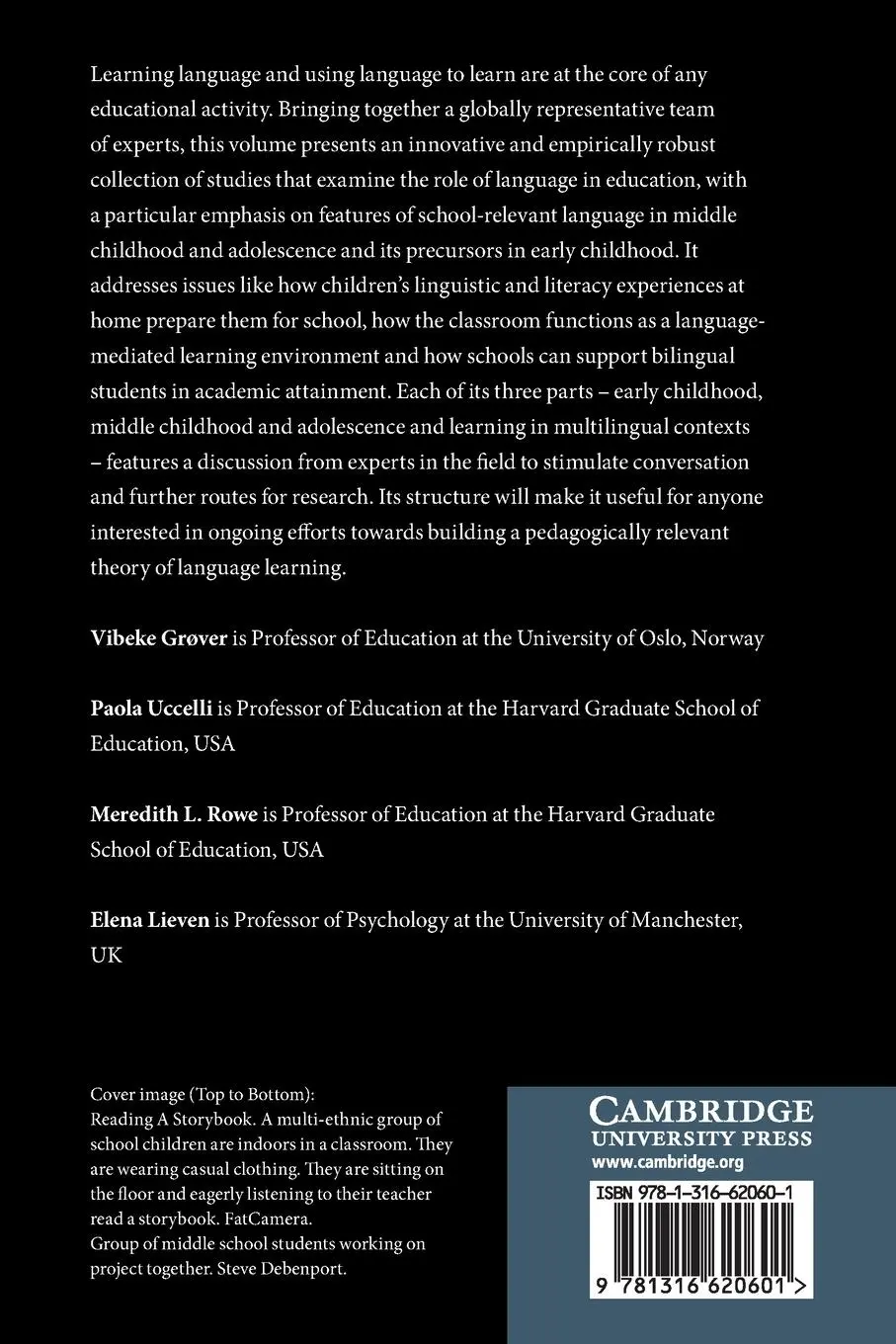 Rückseite: 9781316620601 | Learning through Language | Vibeke Grøver (u. a.) | Taschenbuch | 2021