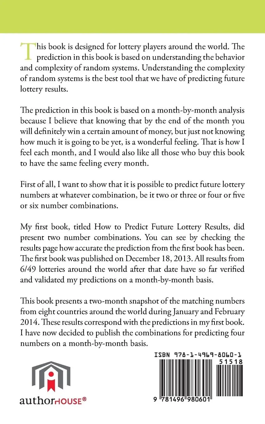 Rückseite: 9781496980601 | How to Predict Future Lottery Results Book 4 | Francis Isaac | Buch