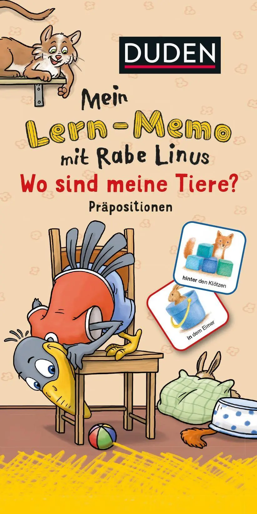 Cover: 9783411770601 | Mein Lern-Memo mit Rabe Linus - Wo sind meine Tiere?...