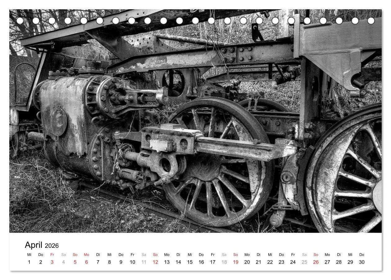 Bild: 9783457860601 | Unter Dampf - Eisenbahnromantik in schwarz-weiß (Tischkalender 2026...
