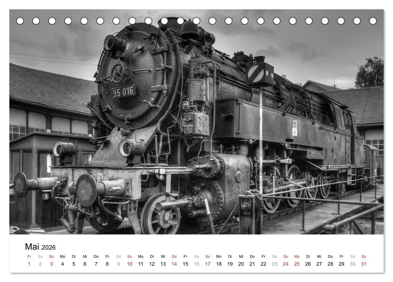 Bild: 9783457860601 | Unter Dampf - Eisenbahnromantik in schwarz-weiß (Tischkalender 2026...