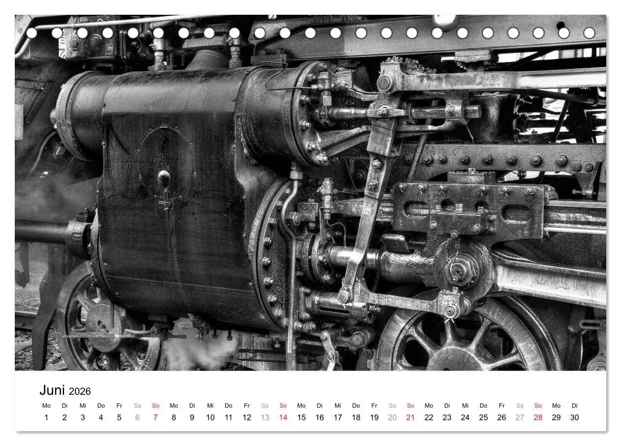 Bild: 9783457860601 | Unter Dampf - Eisenbahnromantik in schwarz-weiß (Tischkalender 2026...