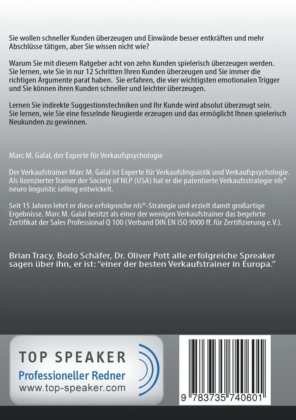 Rückseite: 9783735740601 | Einfach erfolgreicher verkaufen | Marc M. Galal | Taschenbuch | 68 S.