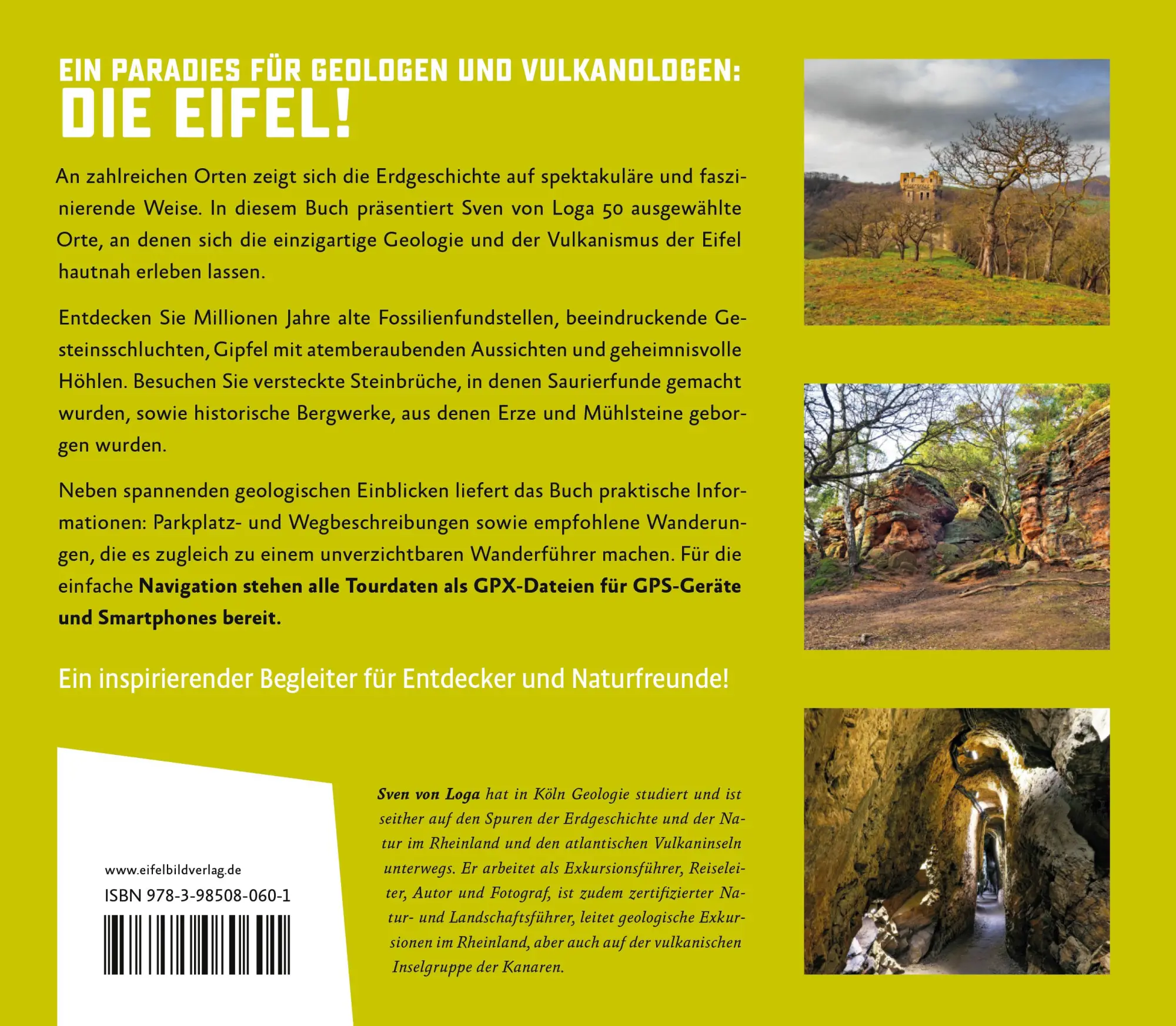 Rückseite: 9783985080601 | 50 Geologische Highlights der Eifel | Sven von Loga | Buch | 112 S.