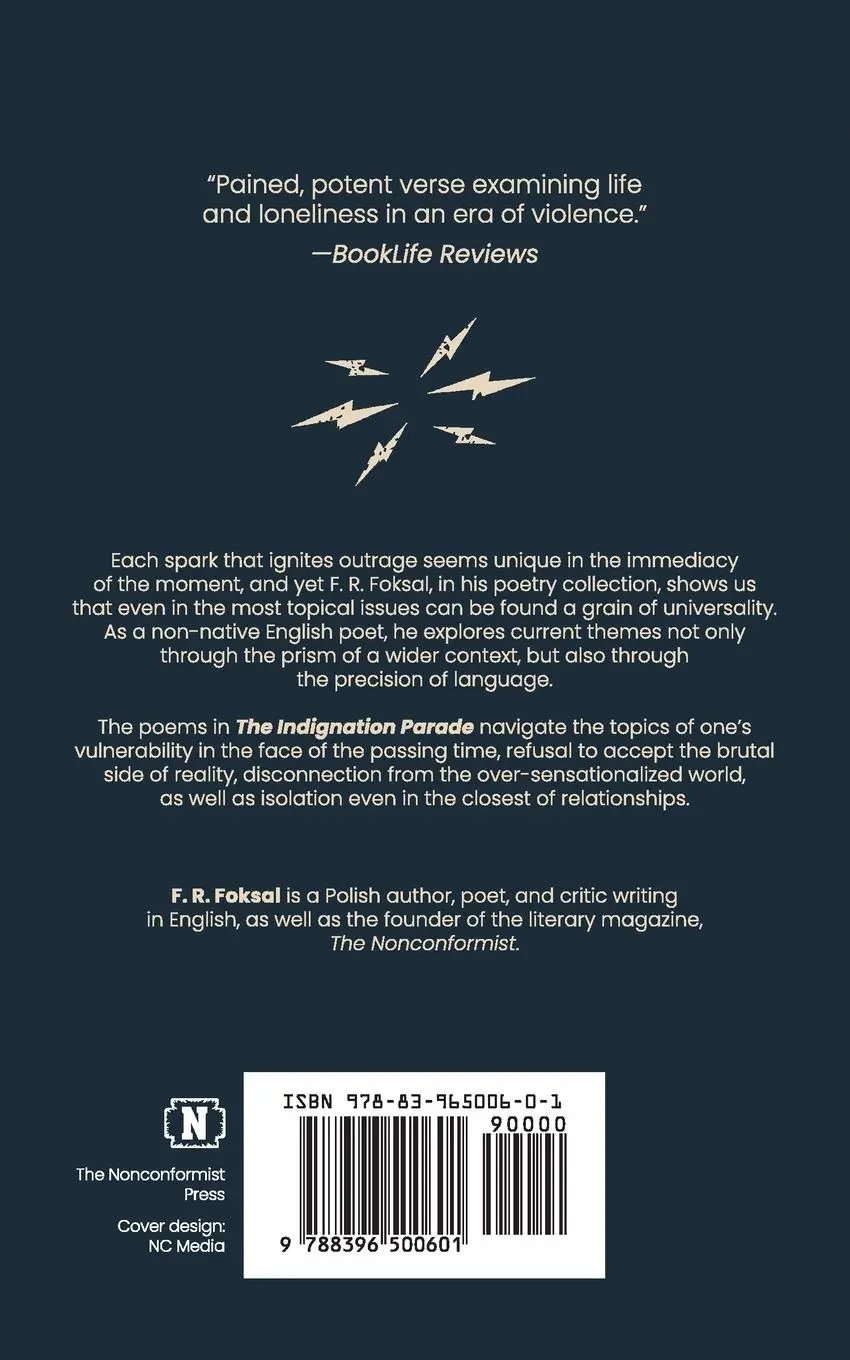 Rückseite: 9788396500601 | The Indignation Parade | and Other Poems | F. R. Foksal | Taschenbuch
