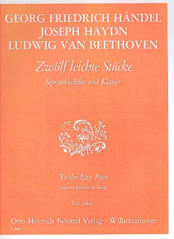 Cover: 9790204530601 | 12 leichte Stücke für Sopranblockflöte und Klavier | Buch