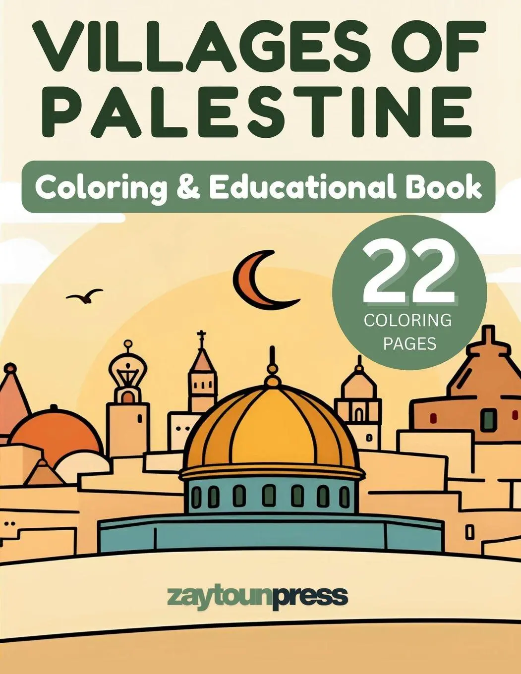Cover: 9798993870601 | Villages of Palestine - Coloring &amp; Educational Book | B. H. Batroukh