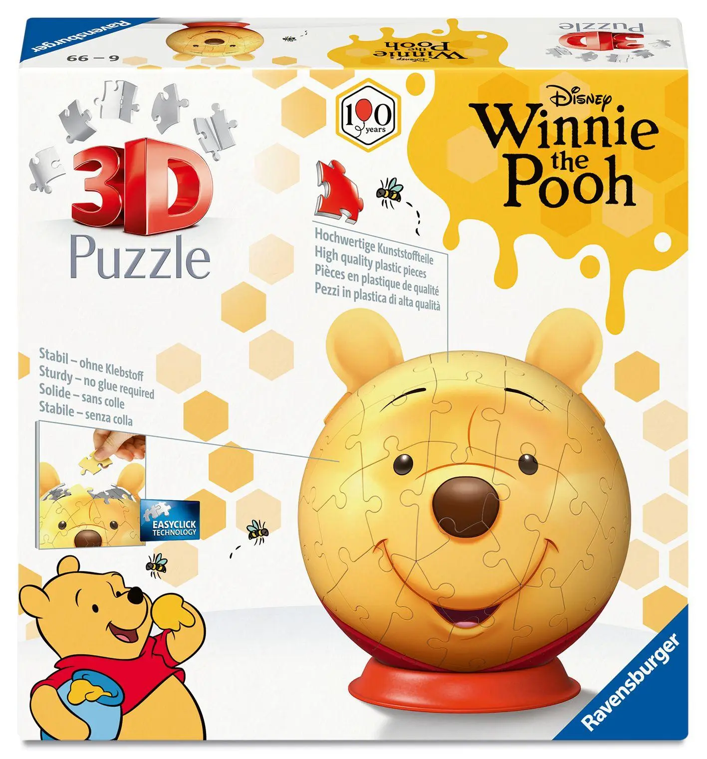 Cover: 4005555080701 | 3D Puzzle-Ball Disney Winnie Puuh mit Ohren | Spiel | 3D Puzzles