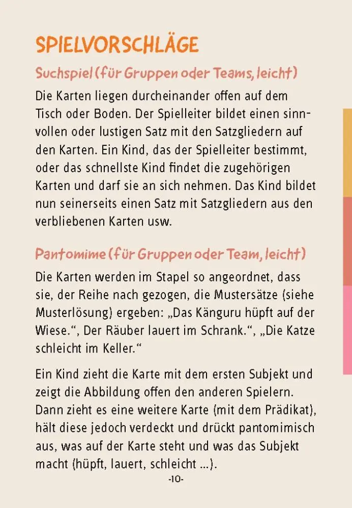 Bild: 4260694920701 | Der Kaktus stolpert im Schrank. Sätze aus Satzgliedern bilden | Box
