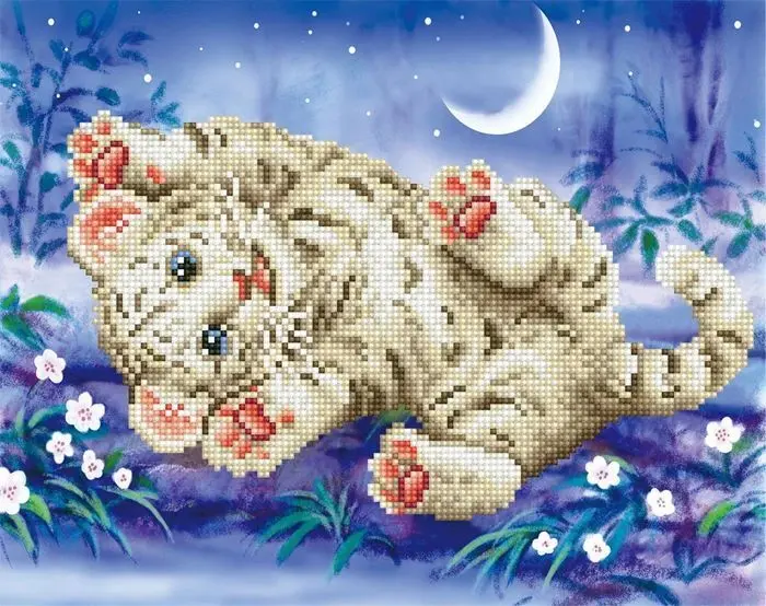 Cover: 4897073240701 | DIAMOND DOTZ - Diamond Painting Baby Tiger | Kit (Bastelset) | 2025