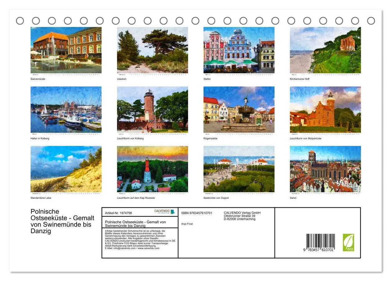 Bild: 9783457610701 | Polnische Ostseeküste - Gemalt von Swinemünde bis Danzig...