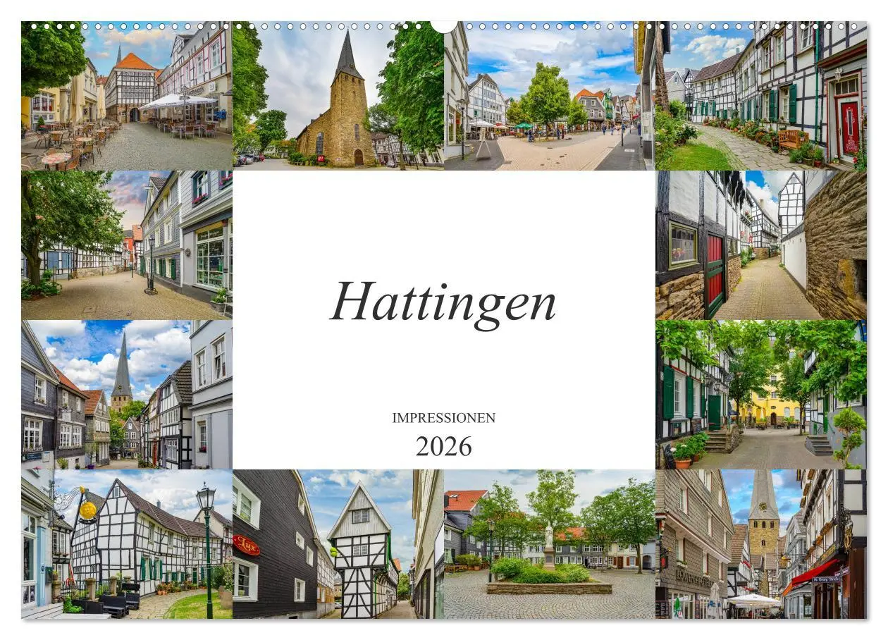 Cover: 9783457780701 | Hattingen Impressionen (Wandkalender 2026 DIN A2 quer), CALVENDO...