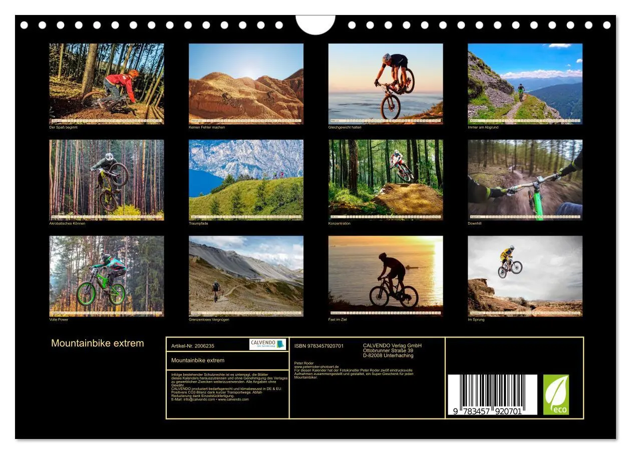 Bild: 9783457920701 | Mountainbike extrem (Wandkalender 2026 DIN A4 quer), CALVENDO...
