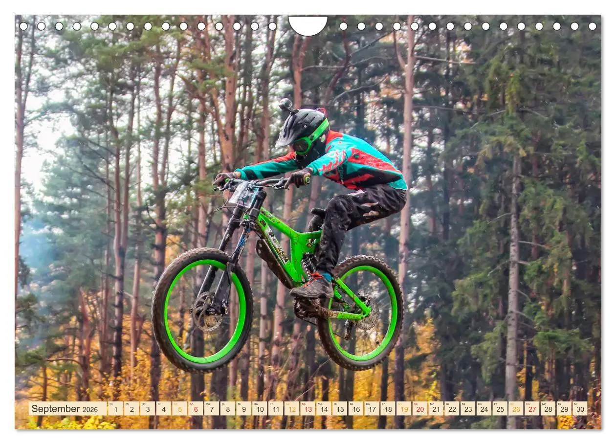Bild: 9783457920701 | Mountainbike extrem (Wandkalender 2026 DIN A4 quer), CALVENDO...