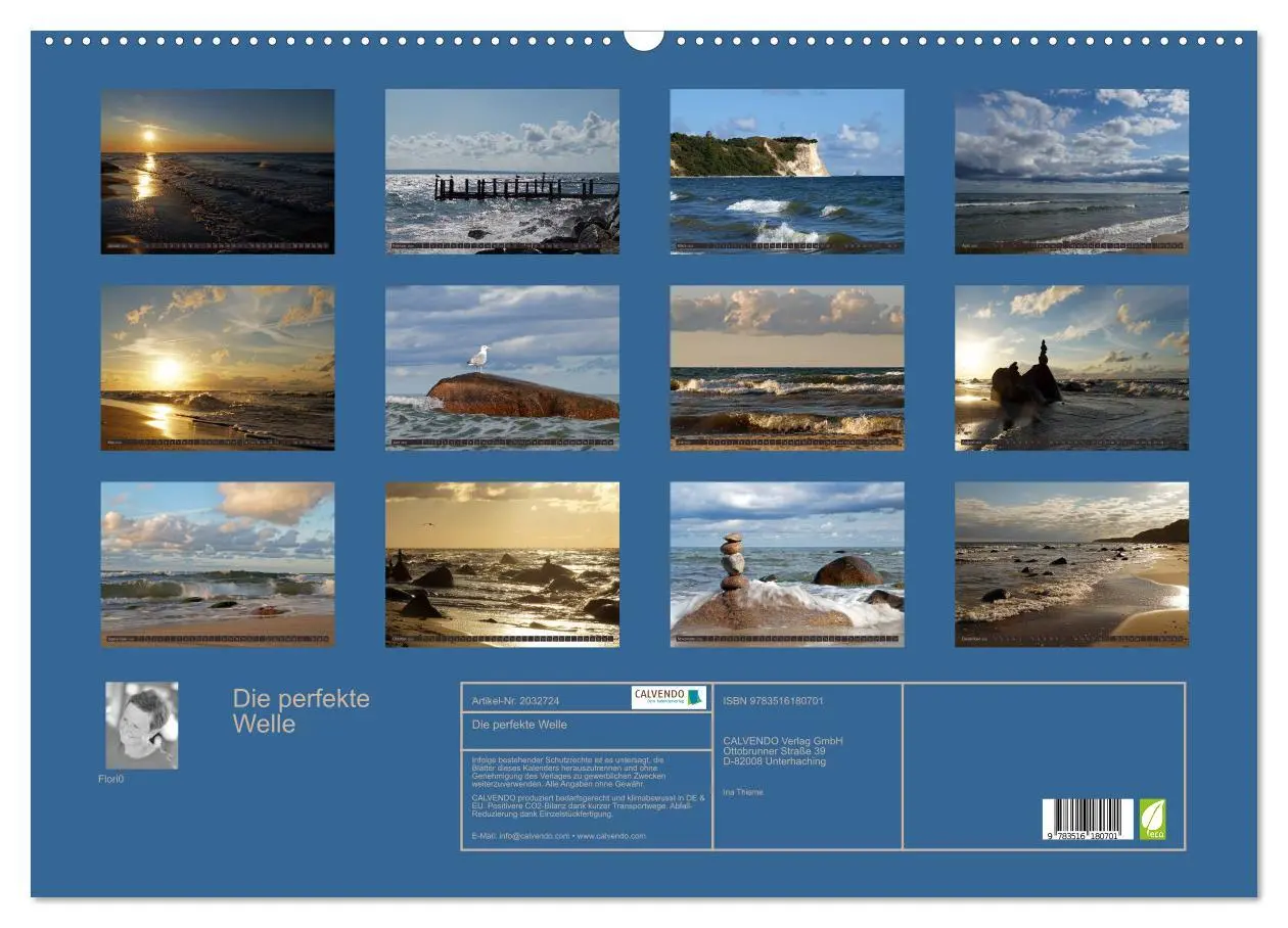 Bild: 9783516180701 | Die perfekte Welle (Wandkalender 2026 DIN A2 quer), CALVENDO...