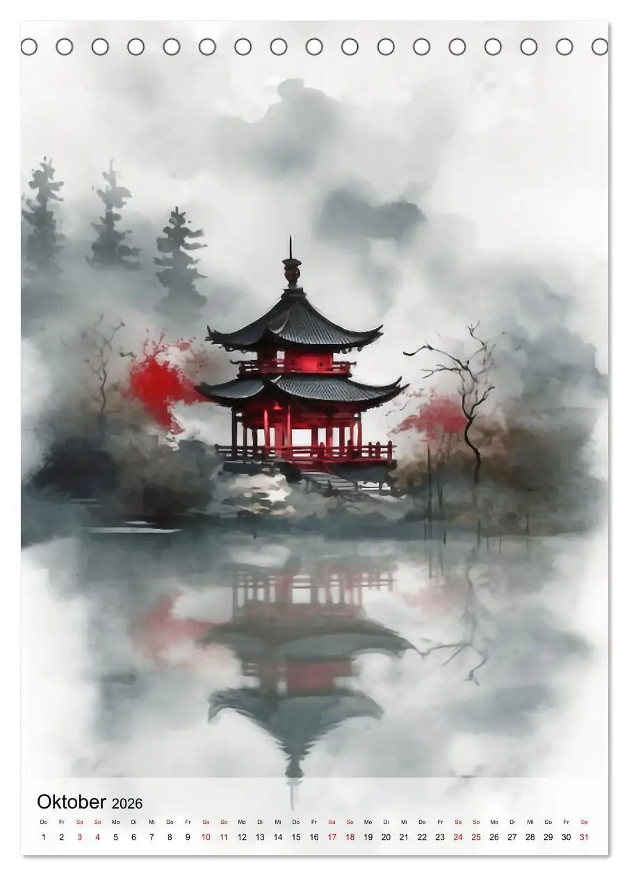 Bild: 9783516320701 | Ruhe im Zen (Tischkalender 2026 DIN A5 hoch), CALVENDO Monatskalender