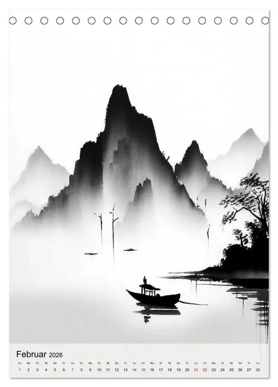 Bild: 9783516320701 | Ruhe im Zen (Tischkalender 2026 DIN A5 hoch), CALVENDO Monatskalender