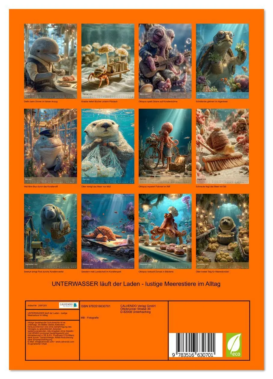 Bild: 9783516630701 | UNTERWASSER läuft der Laden - lustige Meerestiere im Alltag...