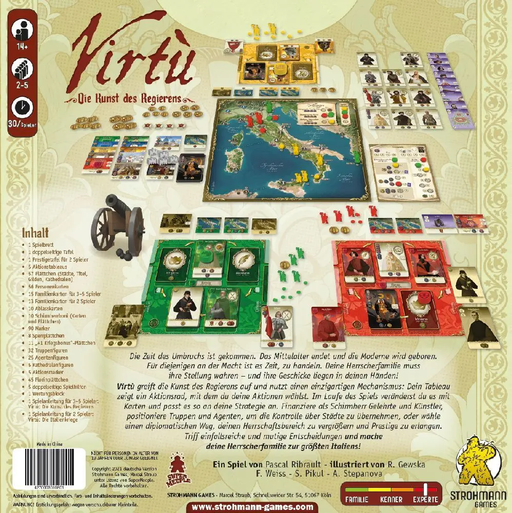 Bild: 4270003010801 | Virtù | Pascal Ribrault | Spiel | STRD0011 | Deutsch | 2023 | Asmodee