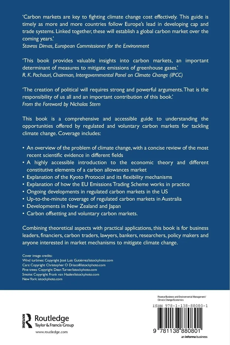 Rückseite: 9781138880801 | Carbon Markets | An International Business Guide | Brohe (u. a.)