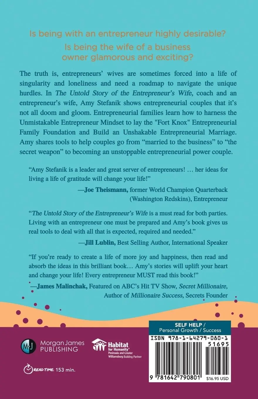 Rückseite: 9781642790801 | The Untold Story of the Entrepreneur's Wife | Amy Stefanik | Buch