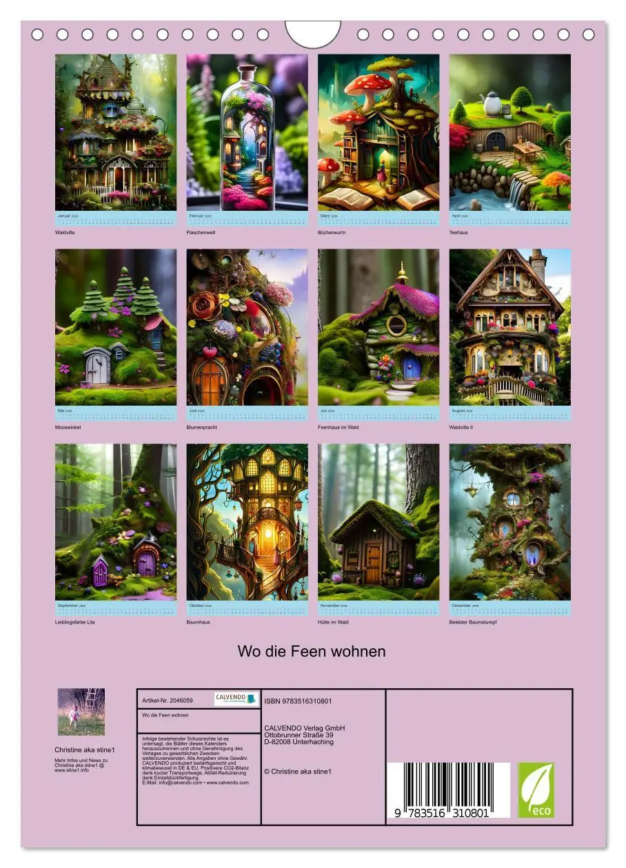 Bild: 9783516310801 | Wo die Feen wohnen (Wandkalender 2026 DIN A4 hoch), CALVENDO...
