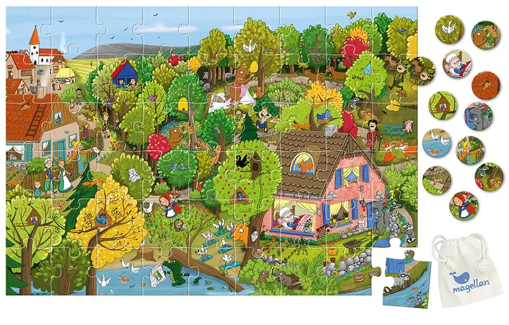 Bild: 4260671130901 | Look and Find - Fairy Tales - Red Riding Hood (Puzzle 54 Teile) | 2022