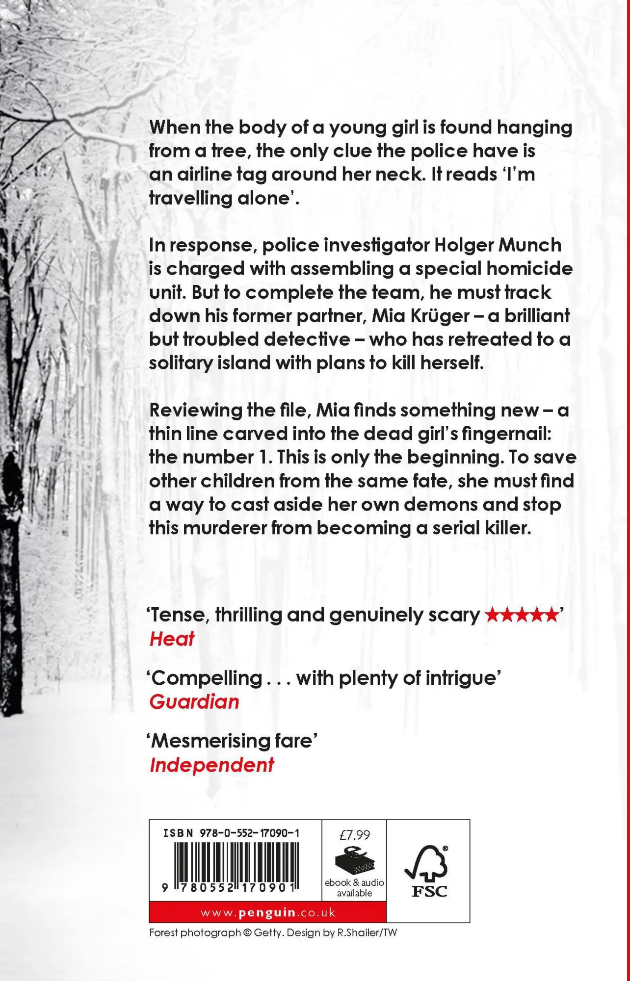 Rückseite: 9780552170901 | I'm Travelling Alone | (Munch and Kruger Book 1) | Samuel Bjork | Buch
