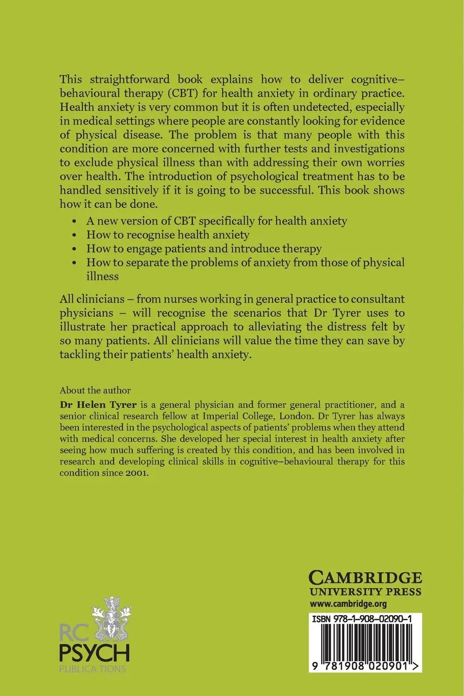 Rückseite: 9781908020901 | Tackling Health Anxiety | Helen Tyrer | Taschenbuch | Englisch | 2021