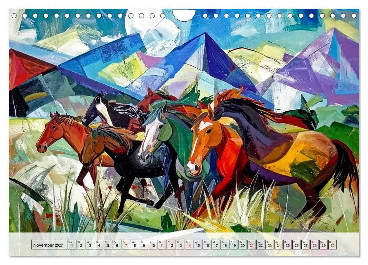 Bild: 9783516920901 | Farbenfrohe Tierbilder (Wandkalender 2027 DIN A4 quer), CALVENDO...