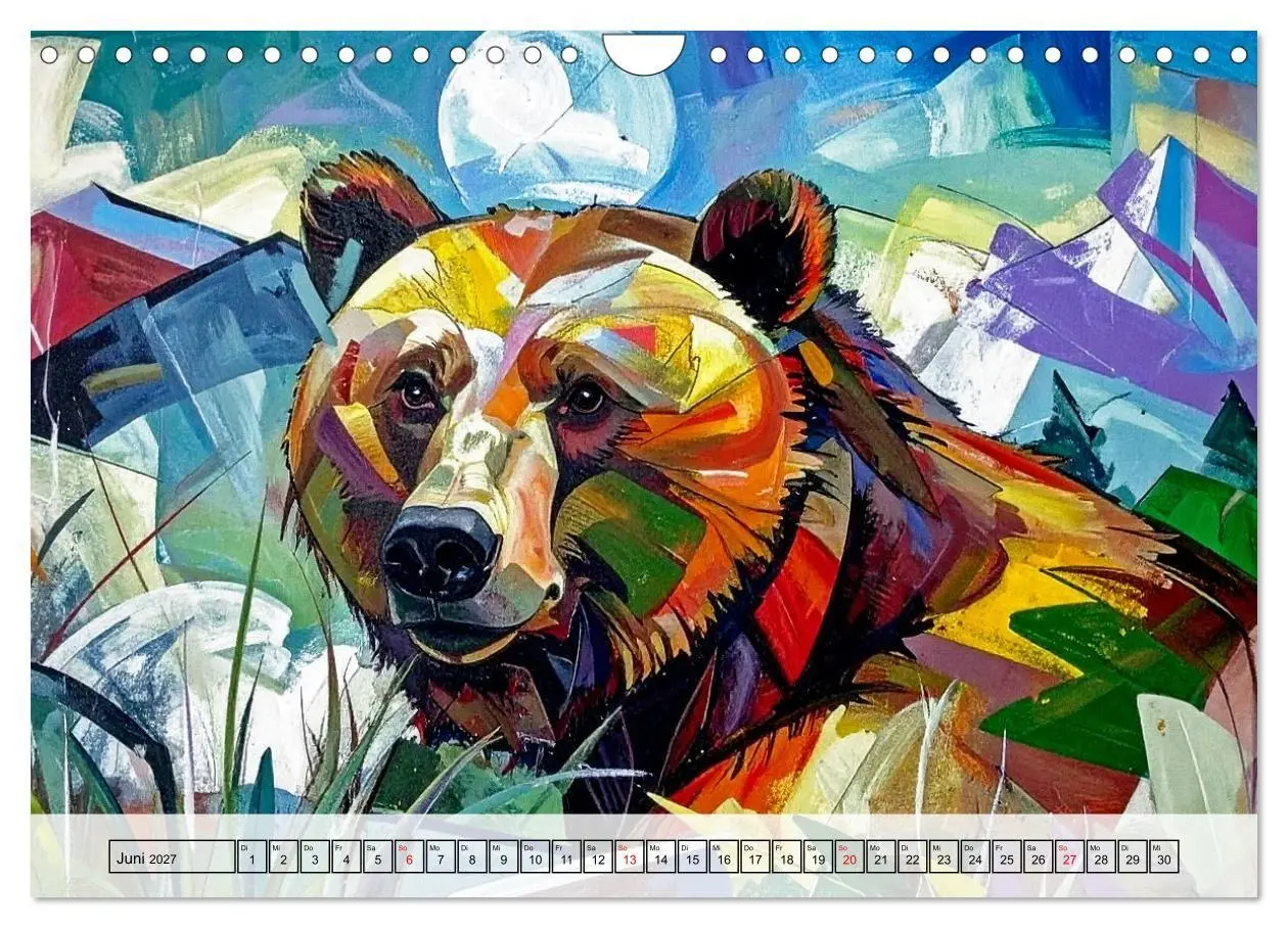 Bild: 9783516920901 | Farbenfrohe Tierbilder (Wandkalender 2027 DIN A4 quer), CALVENDO...