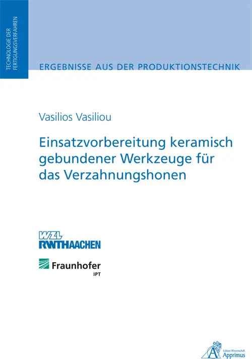 Cover: 9783863590901 | Einsatzvorbereitung keramisch gebundener Werkzeuge für das...