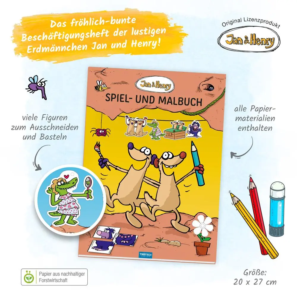 Bild: 9783988020901 | Trötsch Jan und Henry Spiel- und Malbuch | KG | Buch | 24 S. | Deutsch