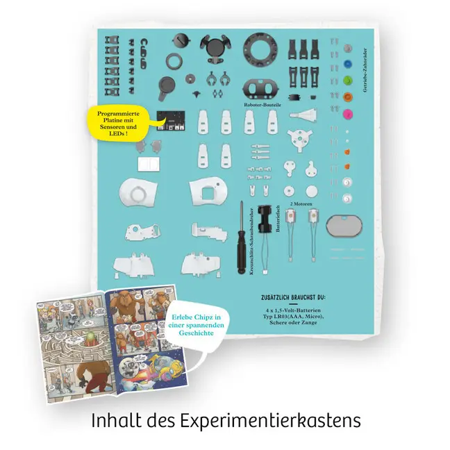 Bild: 4002051621001 | Chipz - Dein intelligenter Roboter | Experimentierkasten | Spiel