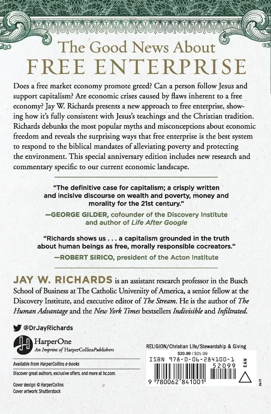 Rückseite: 9780062841001 | Money, Greed, and God 10th Anniversary Edition | Jay W Richards | Buch