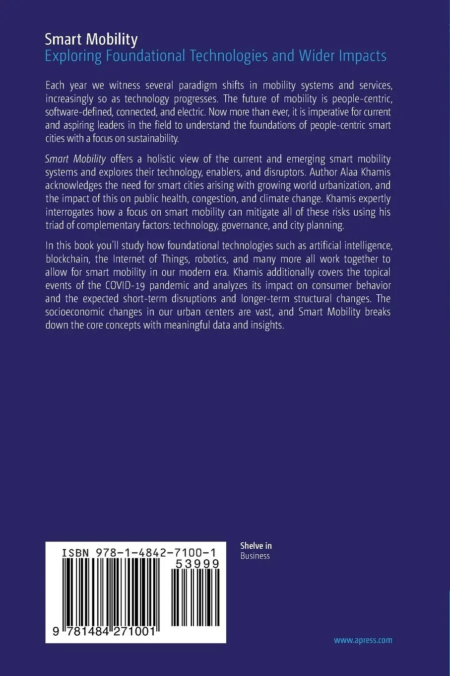 Rückseite: 9781484271001 | Smart Mobility | Exploring Foundational Technologies and Wider Impacts
