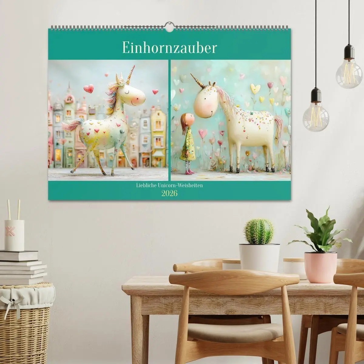 Bild: 9783516741001 | Einhornzauber. Liebliche Unicorn-Weisheiten (Wandkalender 2026 DIN...