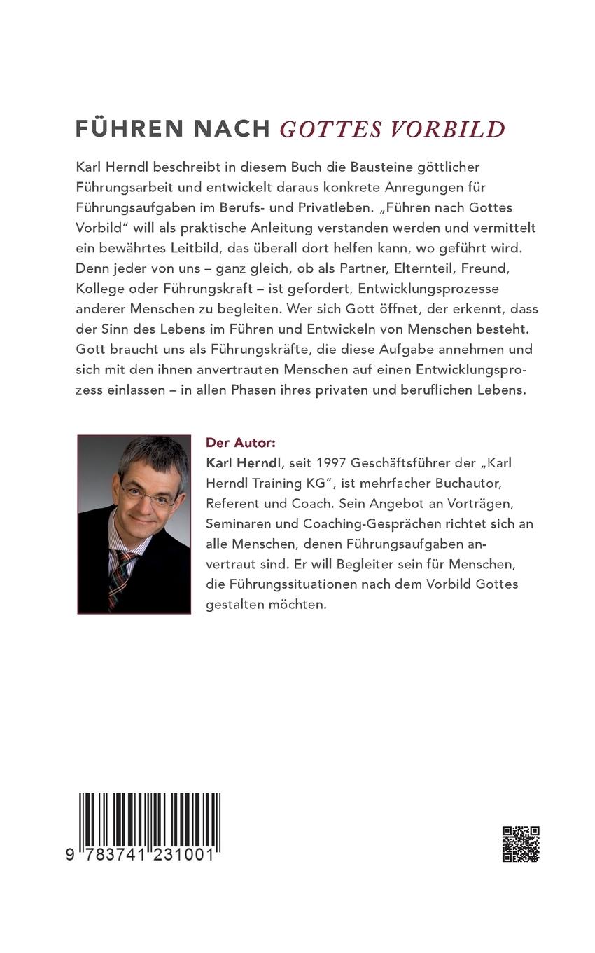 Rückseite: 9783741231001 | Führen nach Gottes Vorbild | Karl Herndl | Taschenbuch | 208 S. | 2016