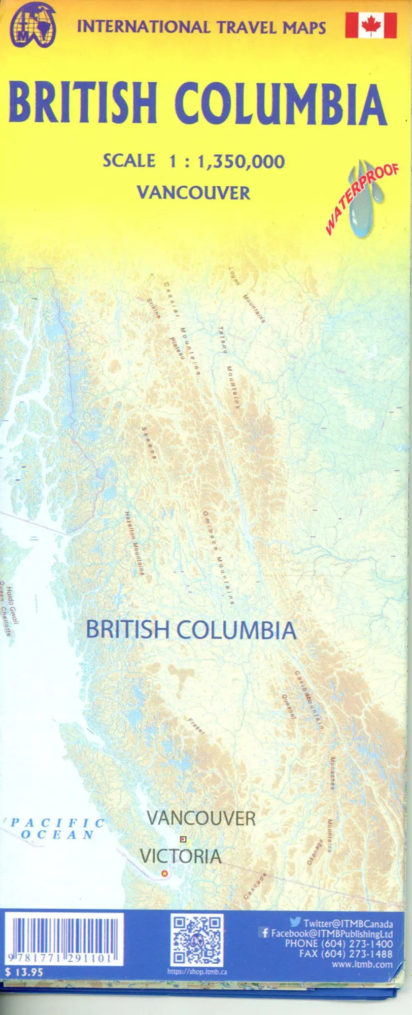 Bild: 9781771291101 | British Columbia, Vancouver, Victoria, Whistler | (Land-)Karte | 2024